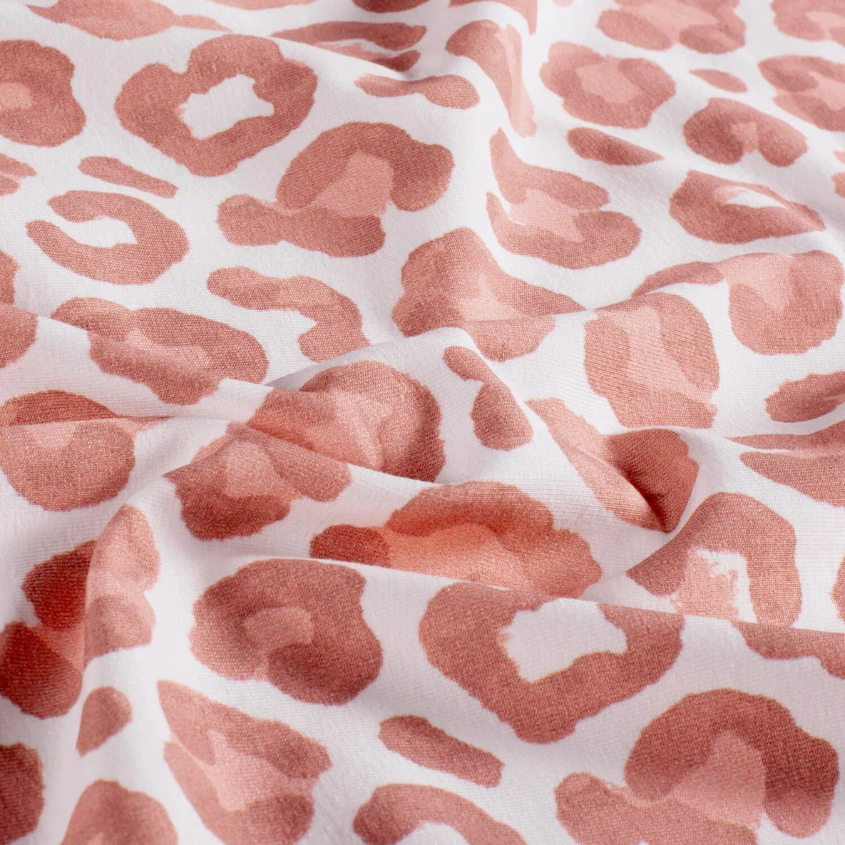 Bio Sommersweat - Digital French Terry Leo Ecru Rosa