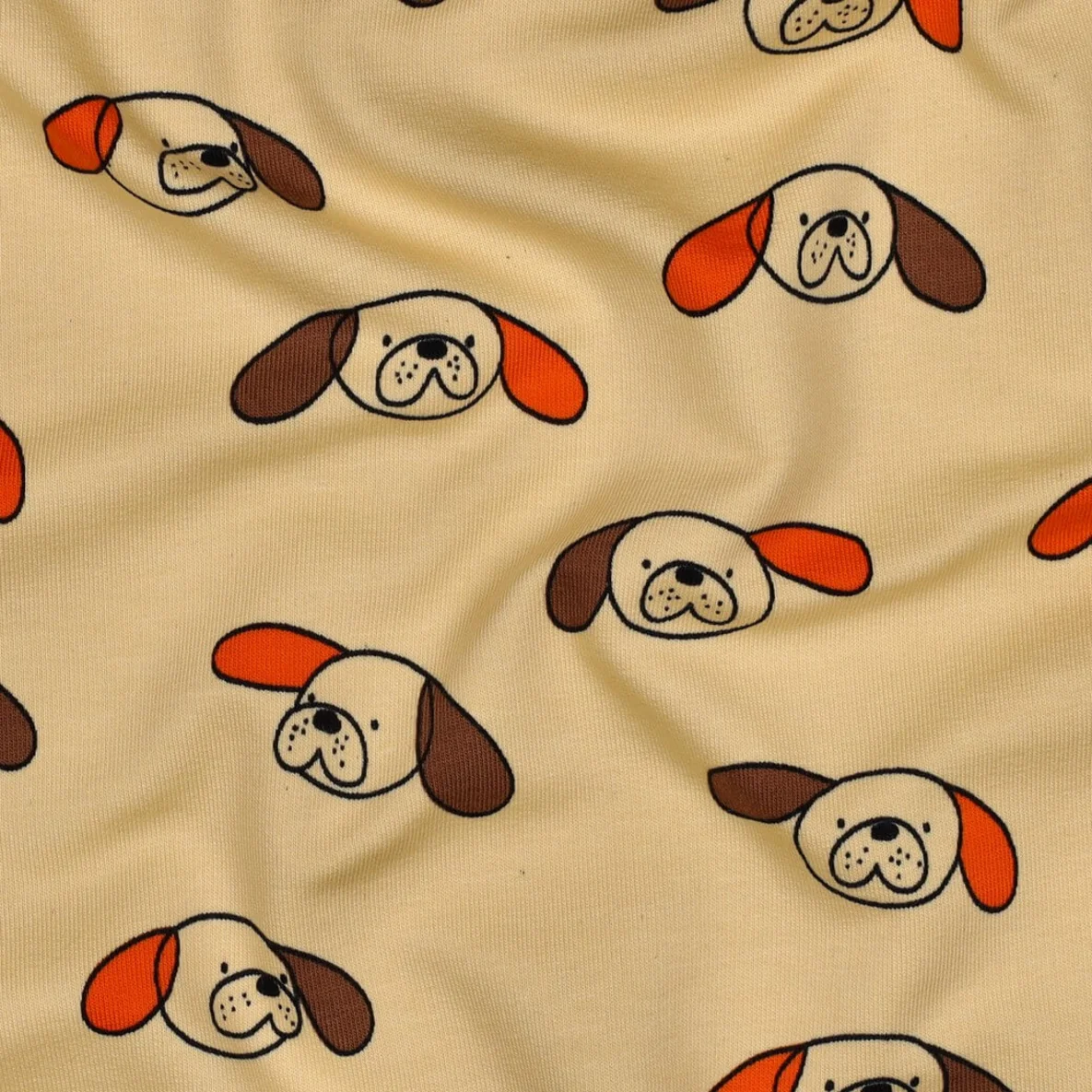 Bio Sommersweat French Terry Jennifer Bouron Hunde Gelb
