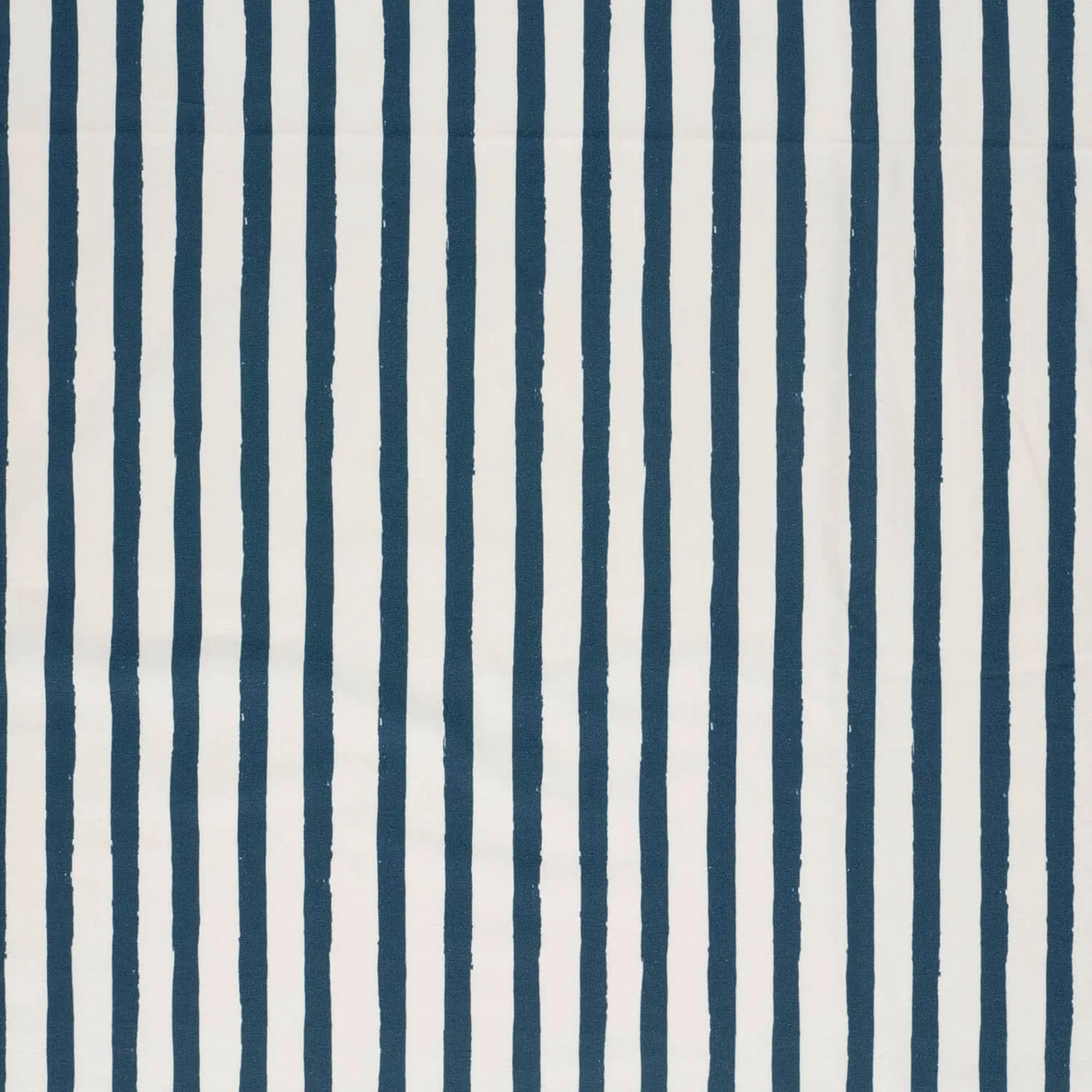 Bio Sommersweat Gemalte Streifen Ecru Blau