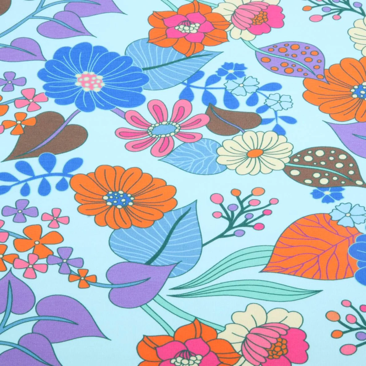 Bio Sommersweat "Gleam" Bloomorama Hellblau