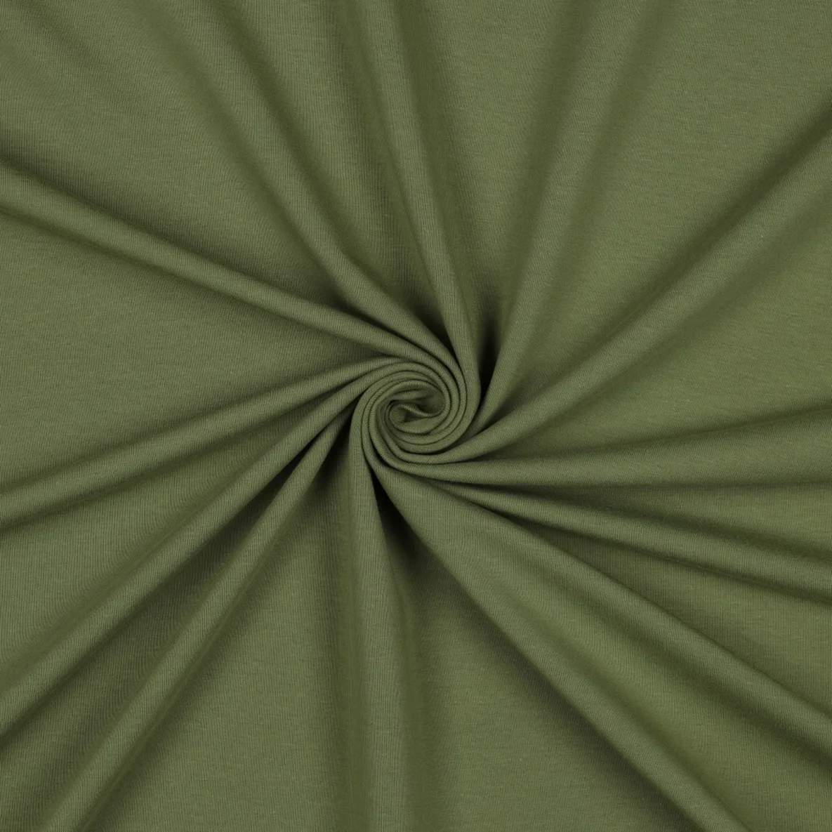 Bio Sommersweat "Josie" Uni Dunkles Pickle Grün 054