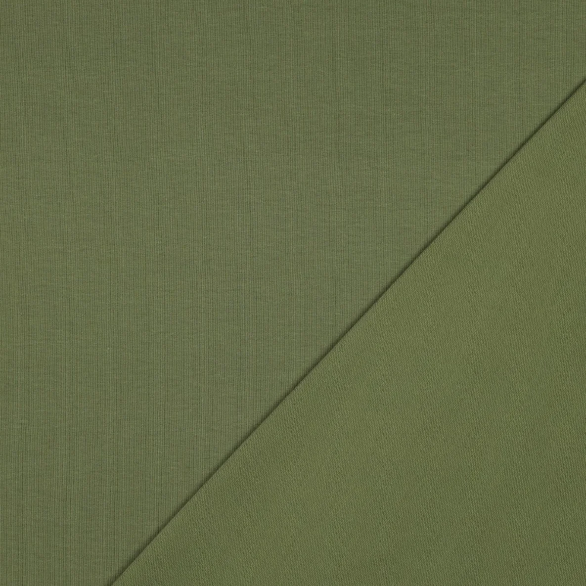 Bio Sommersweat "Josie" Uni Dunkles Pickle Grün 054