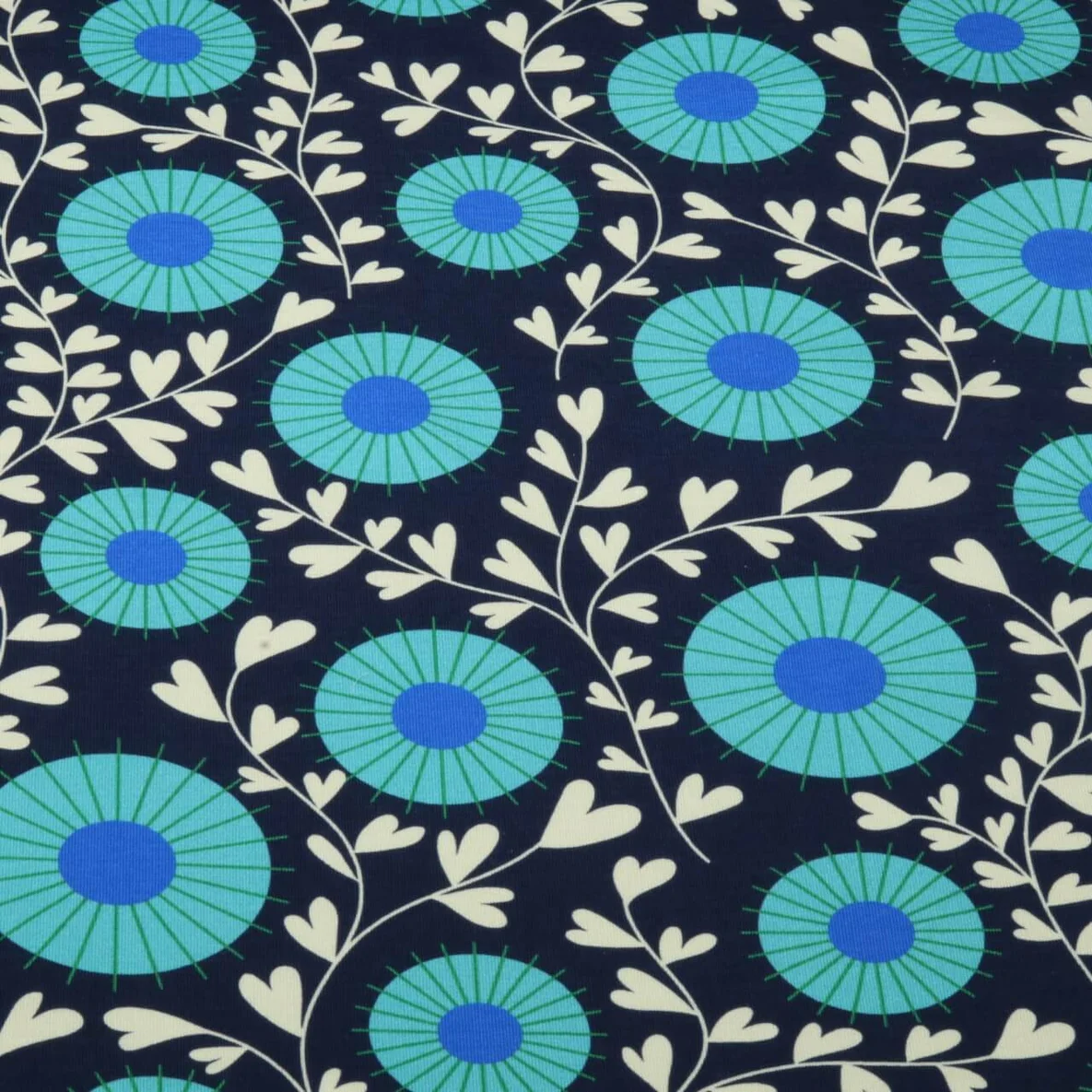 Bio Sommersweat -"Queen of Hearts" Court Garden Navy