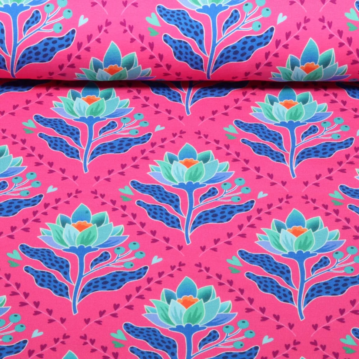 Bio Sommersweat "Queen of Hearts" Lotus Royal Pink