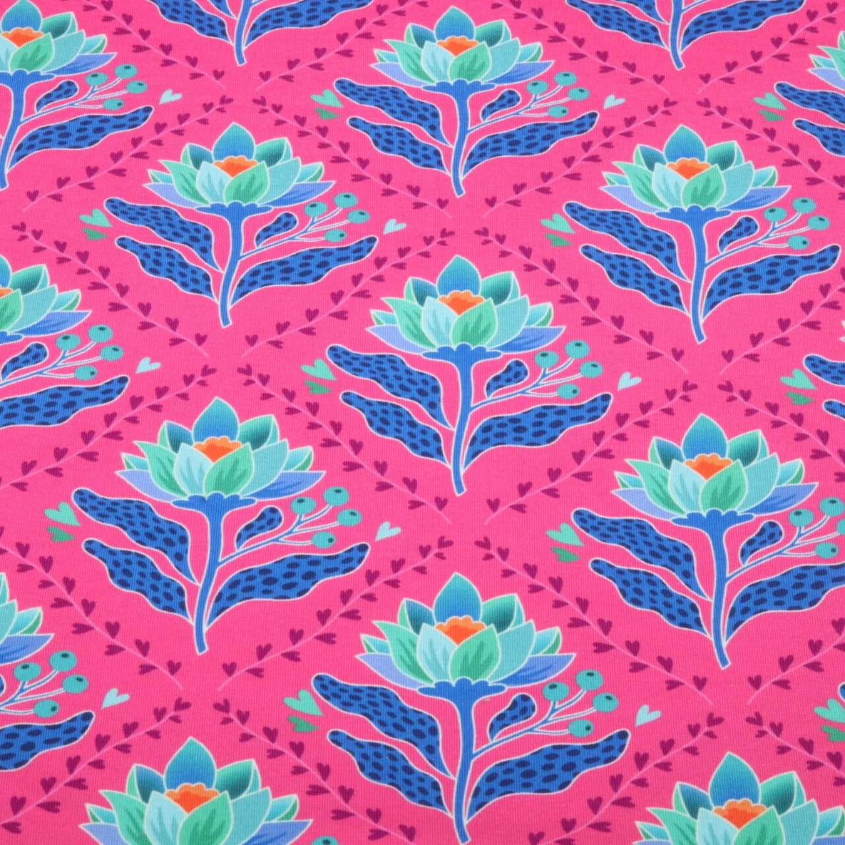 Bio Sommersweat "Queen of Hearts" Lotus Royal Pink