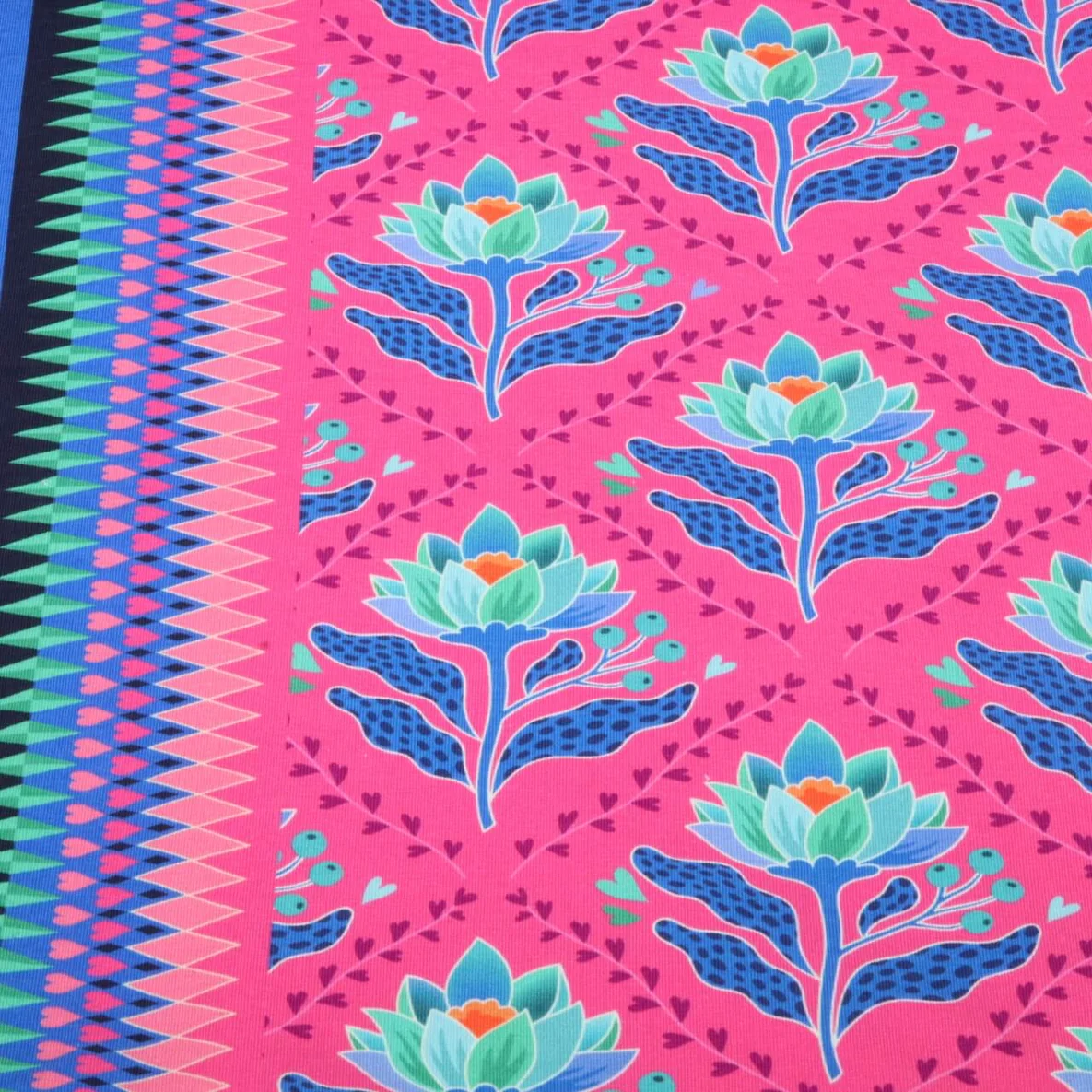 Bio Sommersweat "Queen of Hearts" Lotus Royal Pink