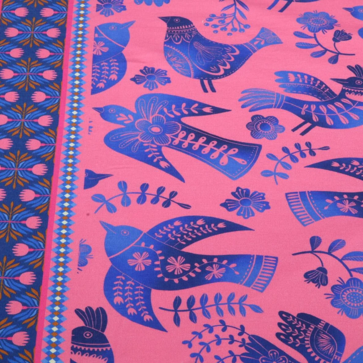 Bio Sommersweat "Southern Ease" Wild Chorus Pink Blau
