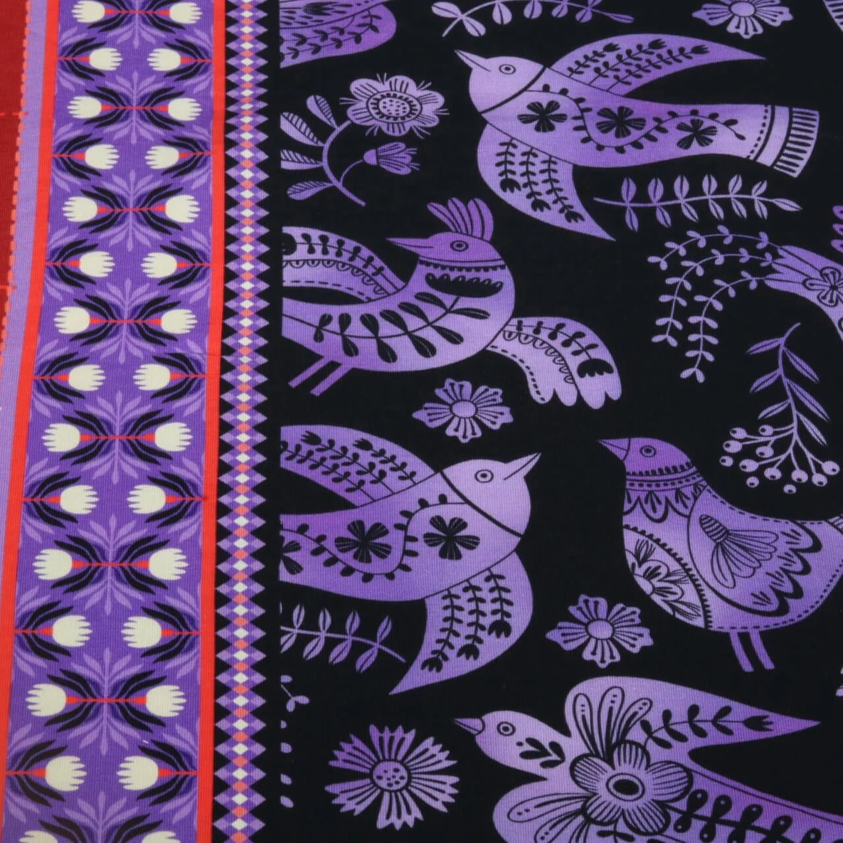 Bio Sommersweat "Southern Ease" Wild Chorus Schwarz Lila