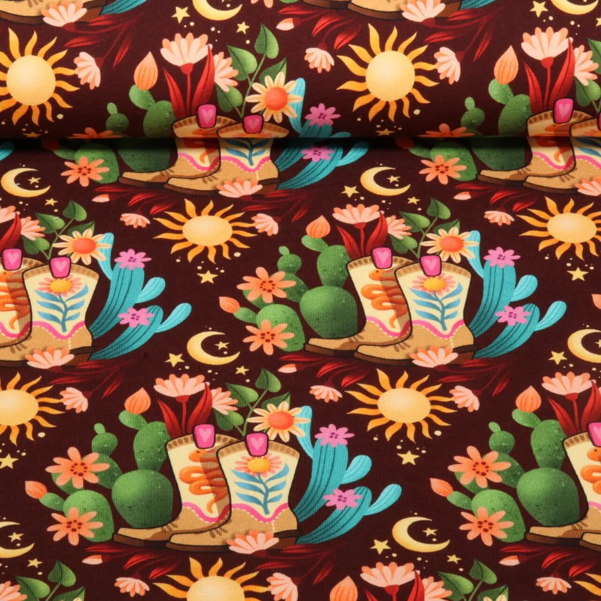 Bio Sommersweat "Western Fairy Tales" Cowgirls Rot