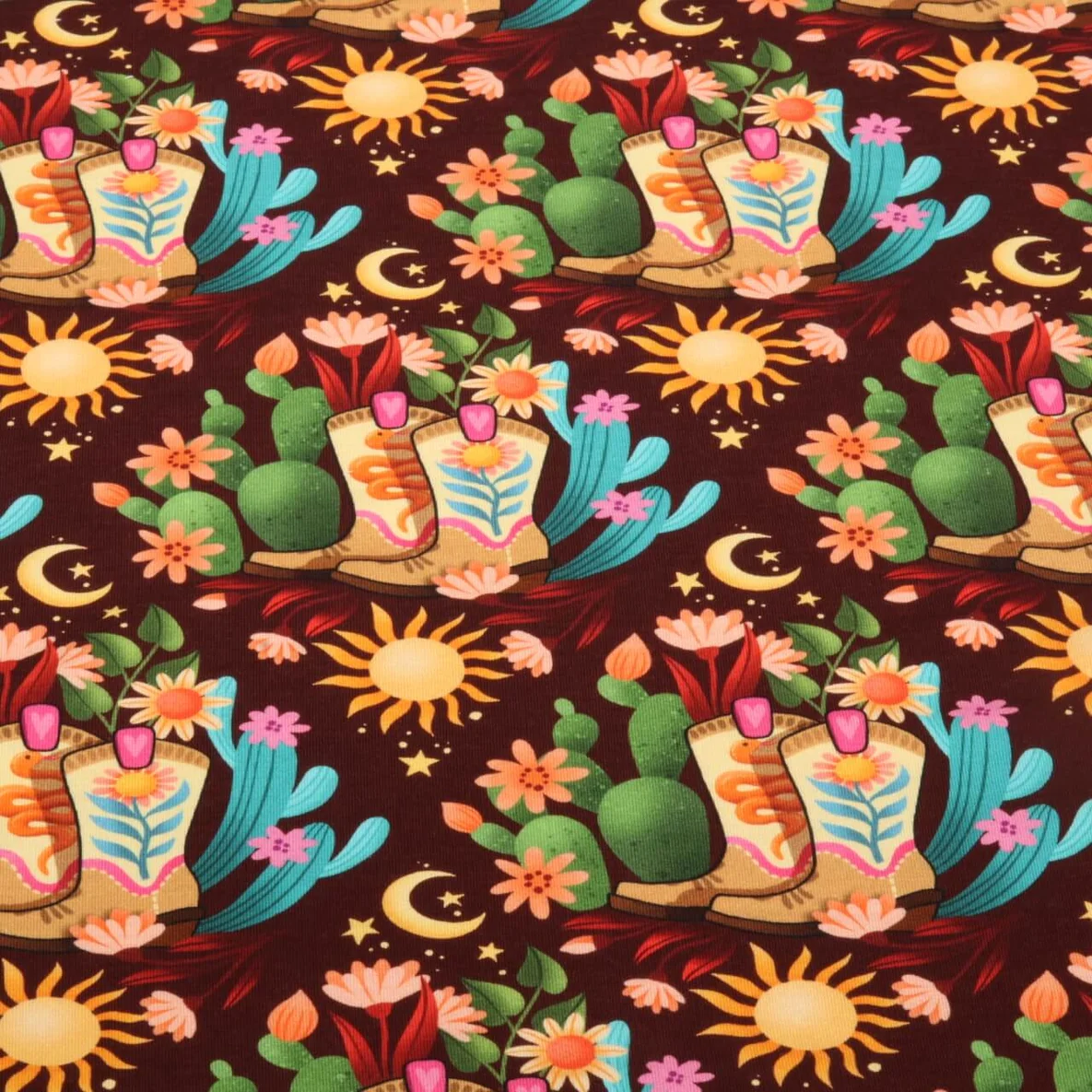 Bio Sommersweat "Western Fairy Tales" Cowgirls Rot