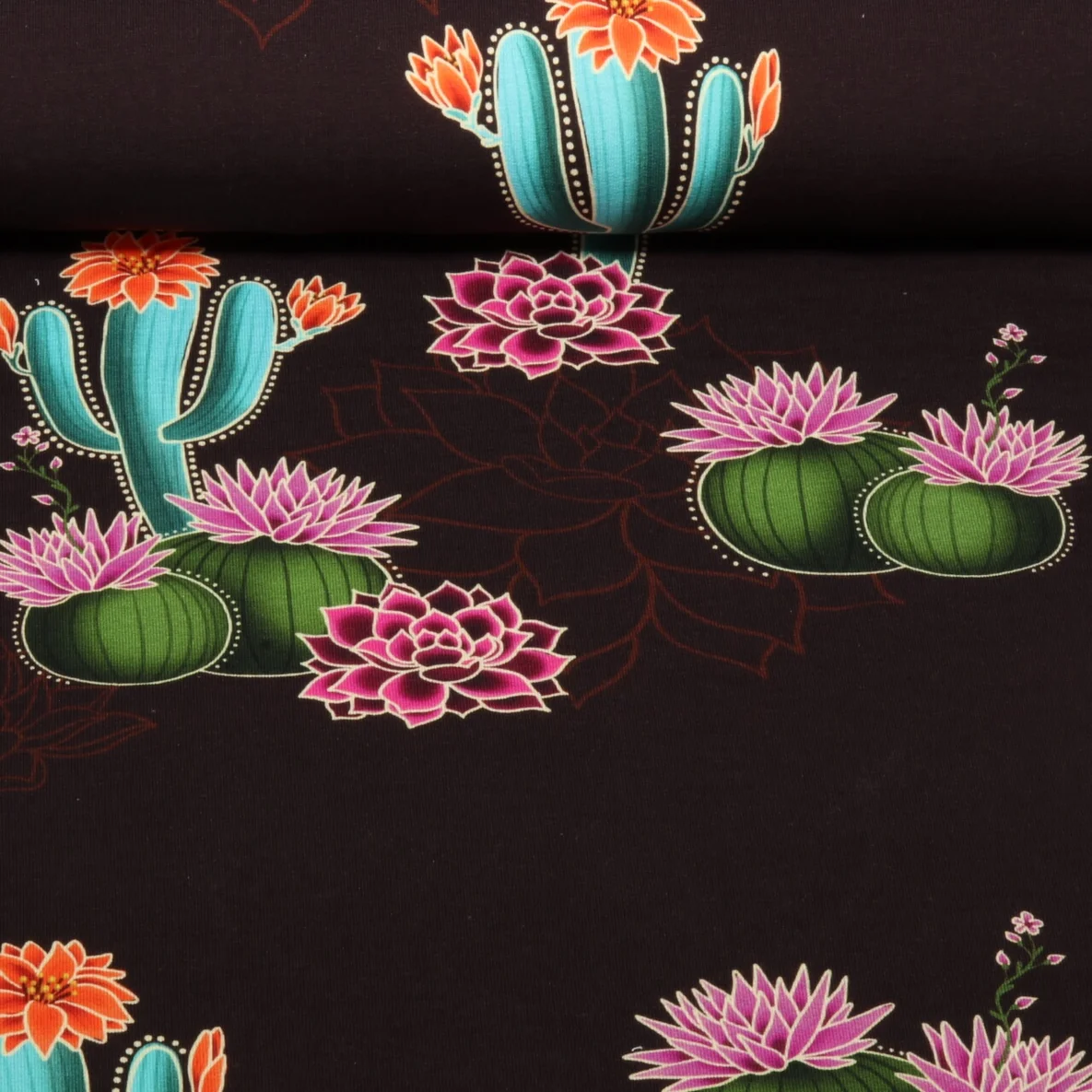 Bio Sommersweat "Western Fairy Tales" Prairie Blossom Bordeaux