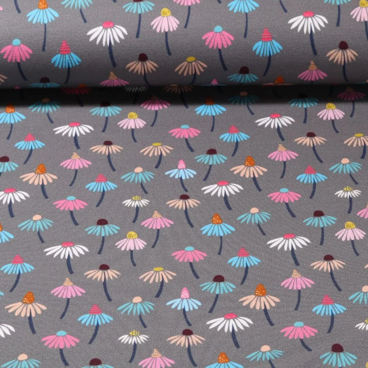 Bio-Sweat "Daisies" Grau