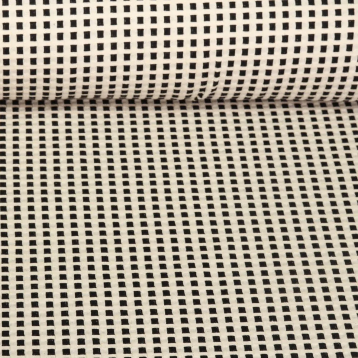 Bio Waffeljersey Hamburger Liebe Picknick Waffles Knit Schwarz