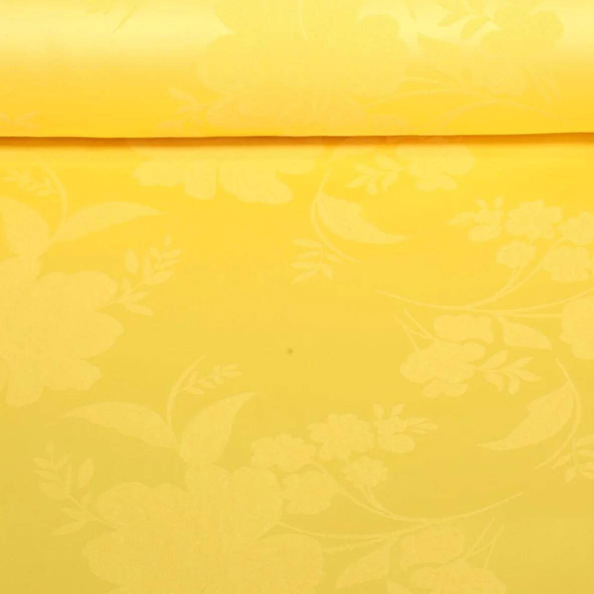 Blusen- & Kleiderstoff Blumen Gelb