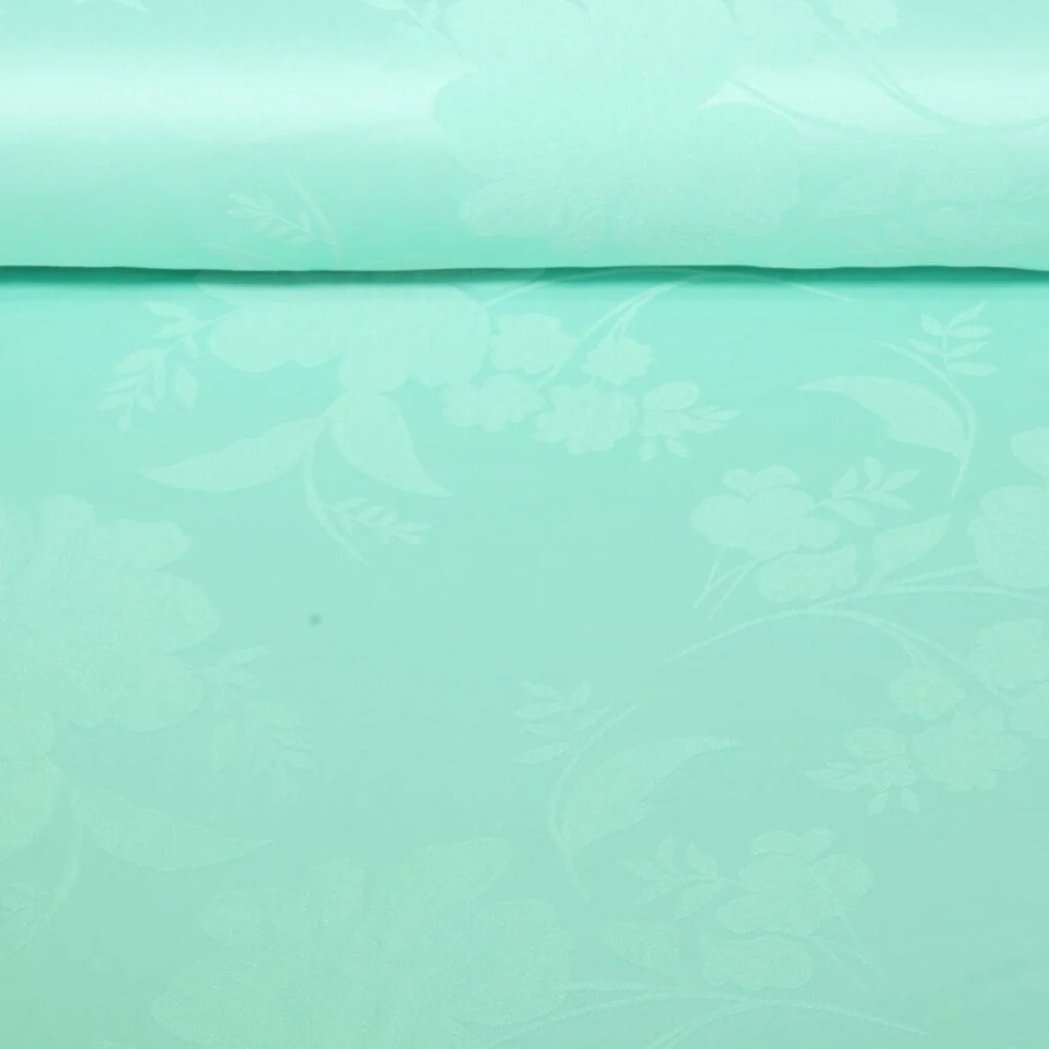 Blusen- & Kleiderstoff Blumen Mint