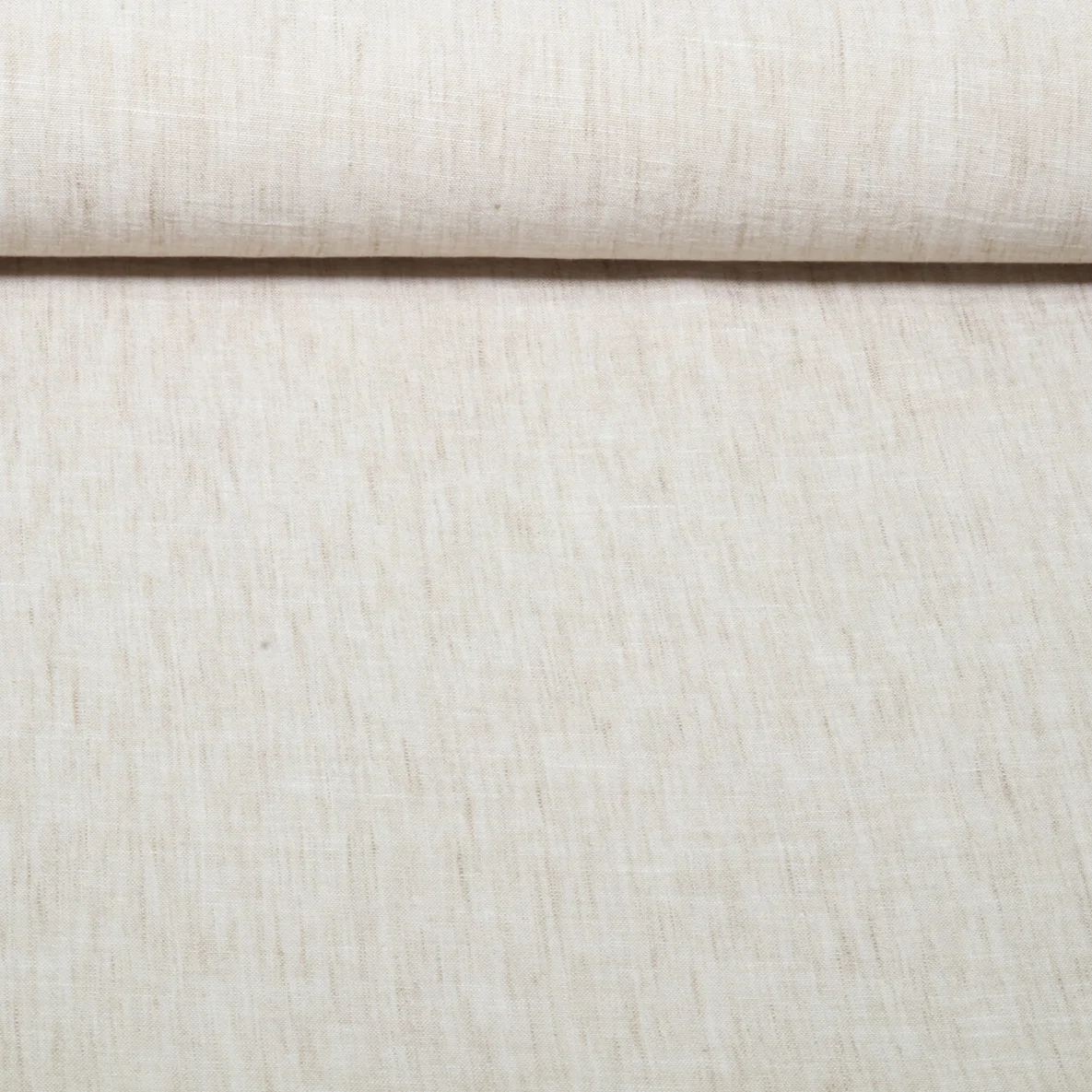 Blusen- & Kleiderstoff Uni Melange Beige