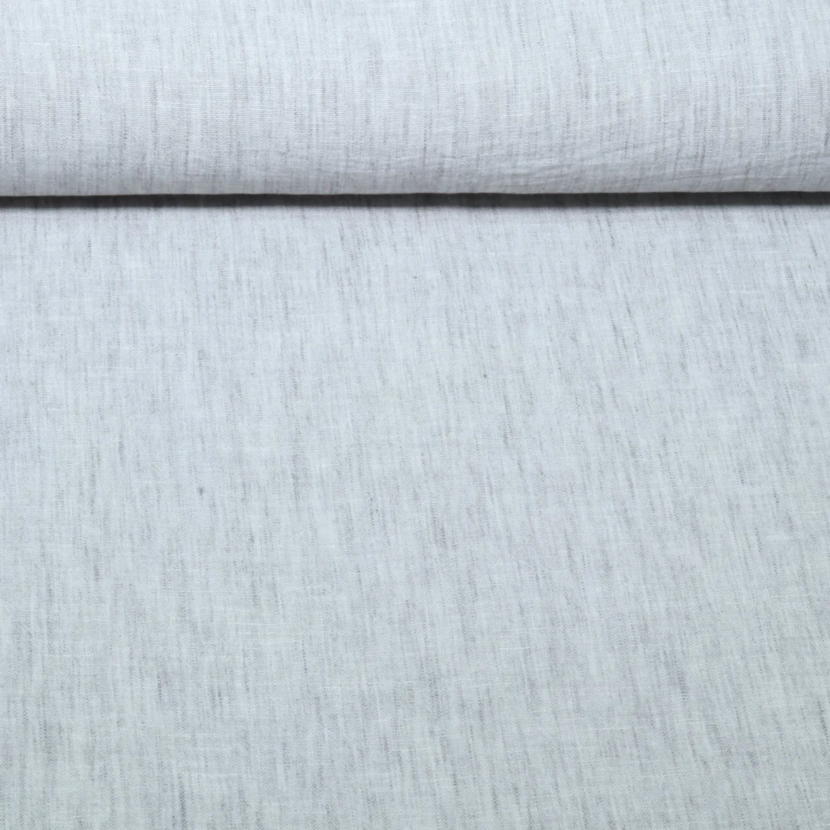 Blusen- & Kleiderstoff Uni Melange Grau