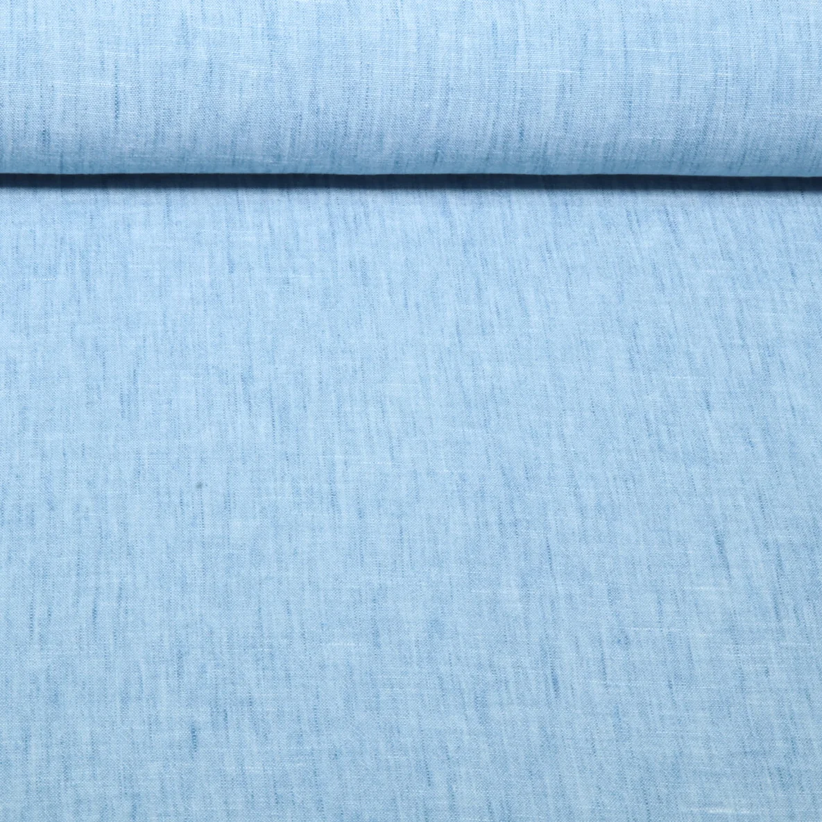 Blusen- & Kleiderstoff Uni Melange Hellblau