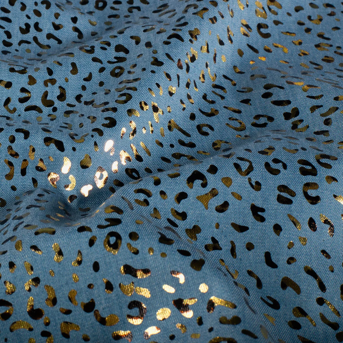 Blusenjeans Leo Foliendruck Hellblau