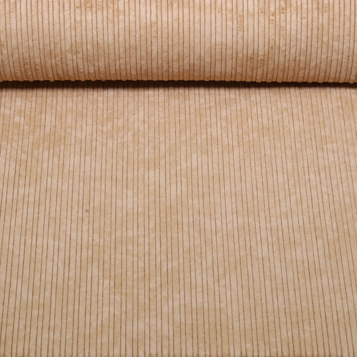 Breitcord Stretch High Low Toffeebraun