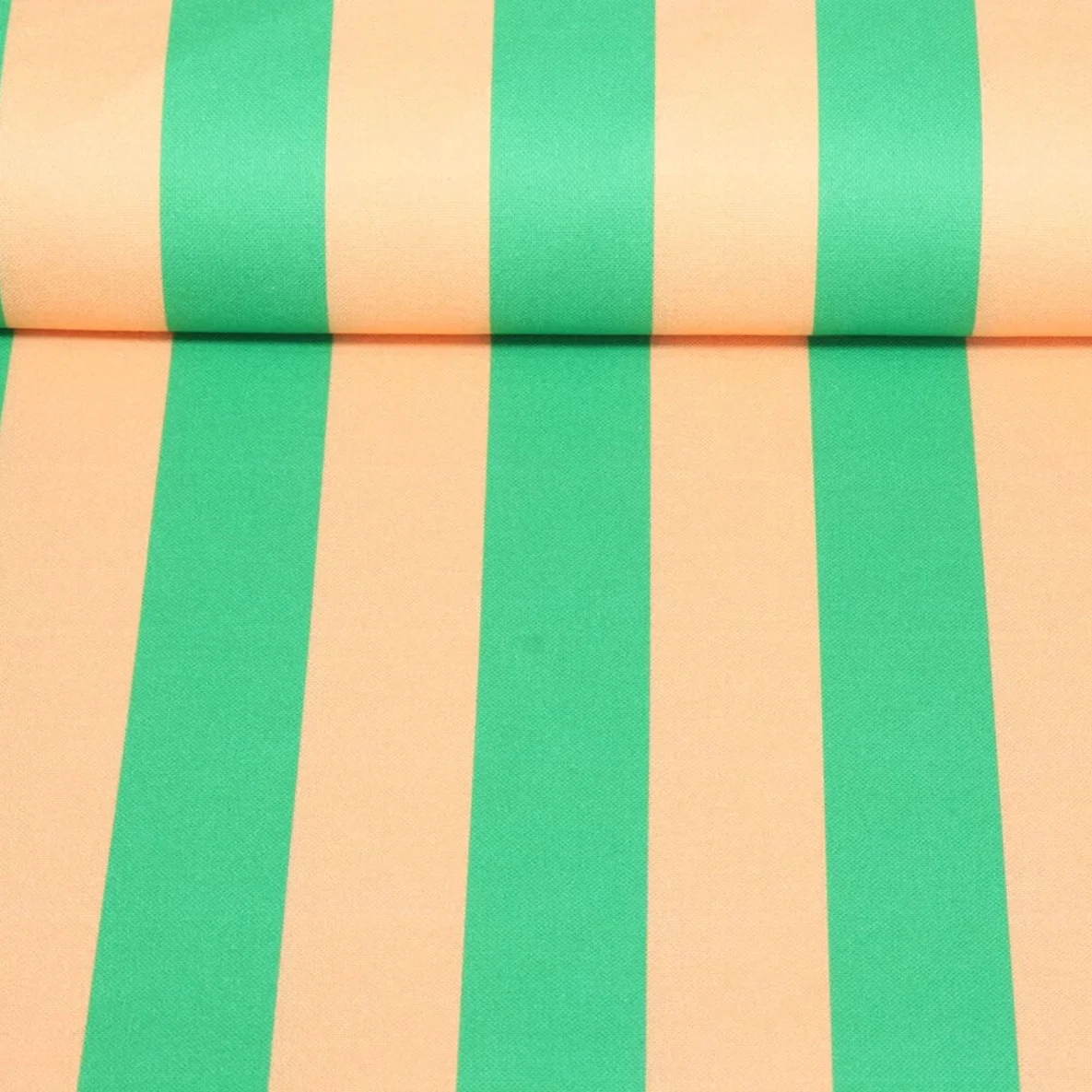 Canvas Blockstreifen Grün Pfirsich