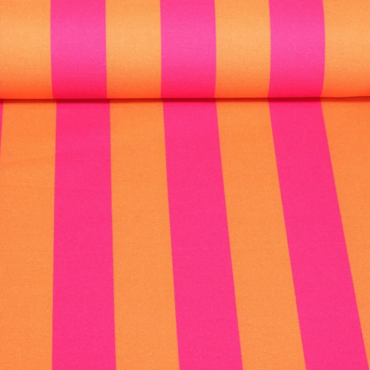 Canvas Blockstreifen Pink Orange