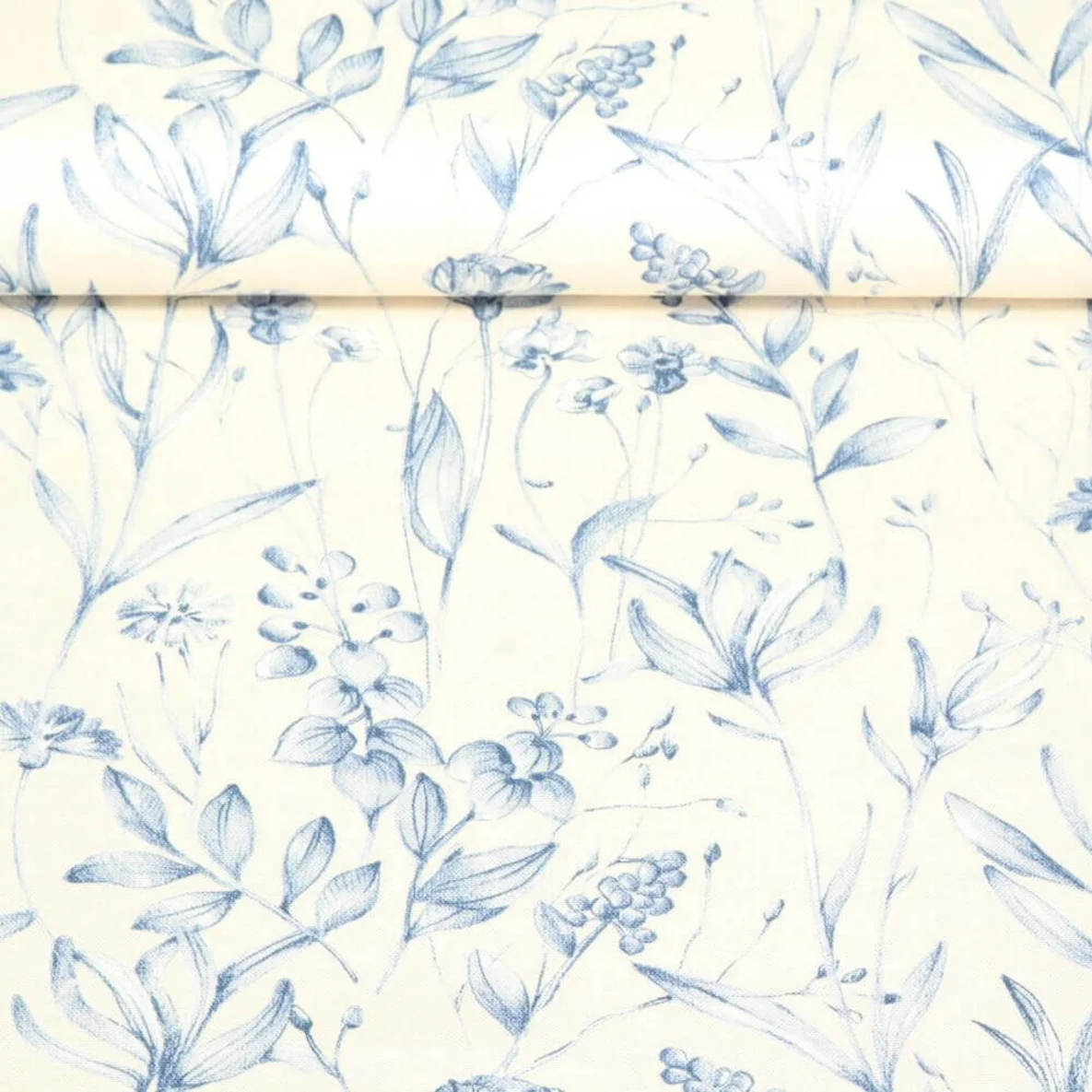 Canvas Blumen Natur Blau