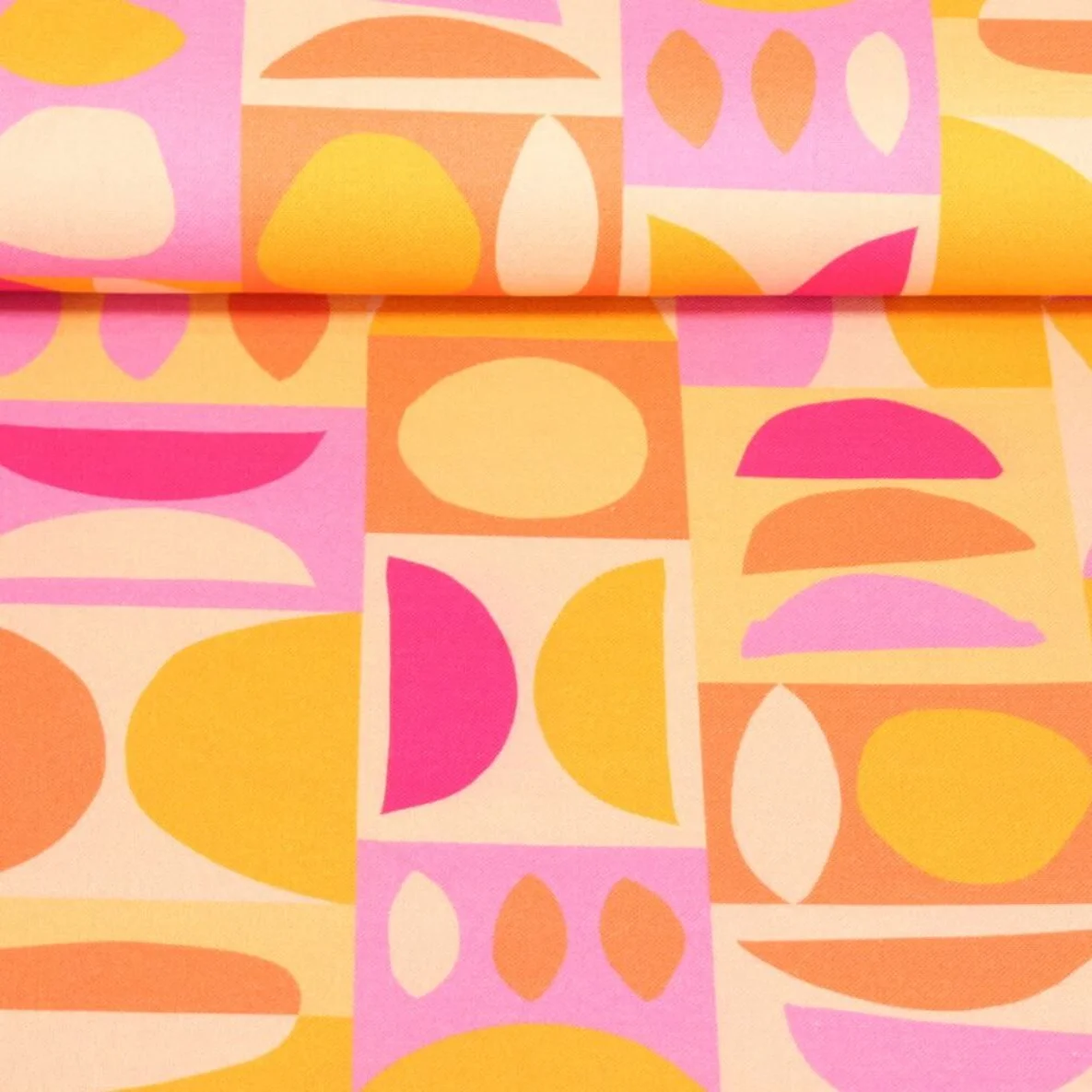 Canvas Formen Gelb Pink