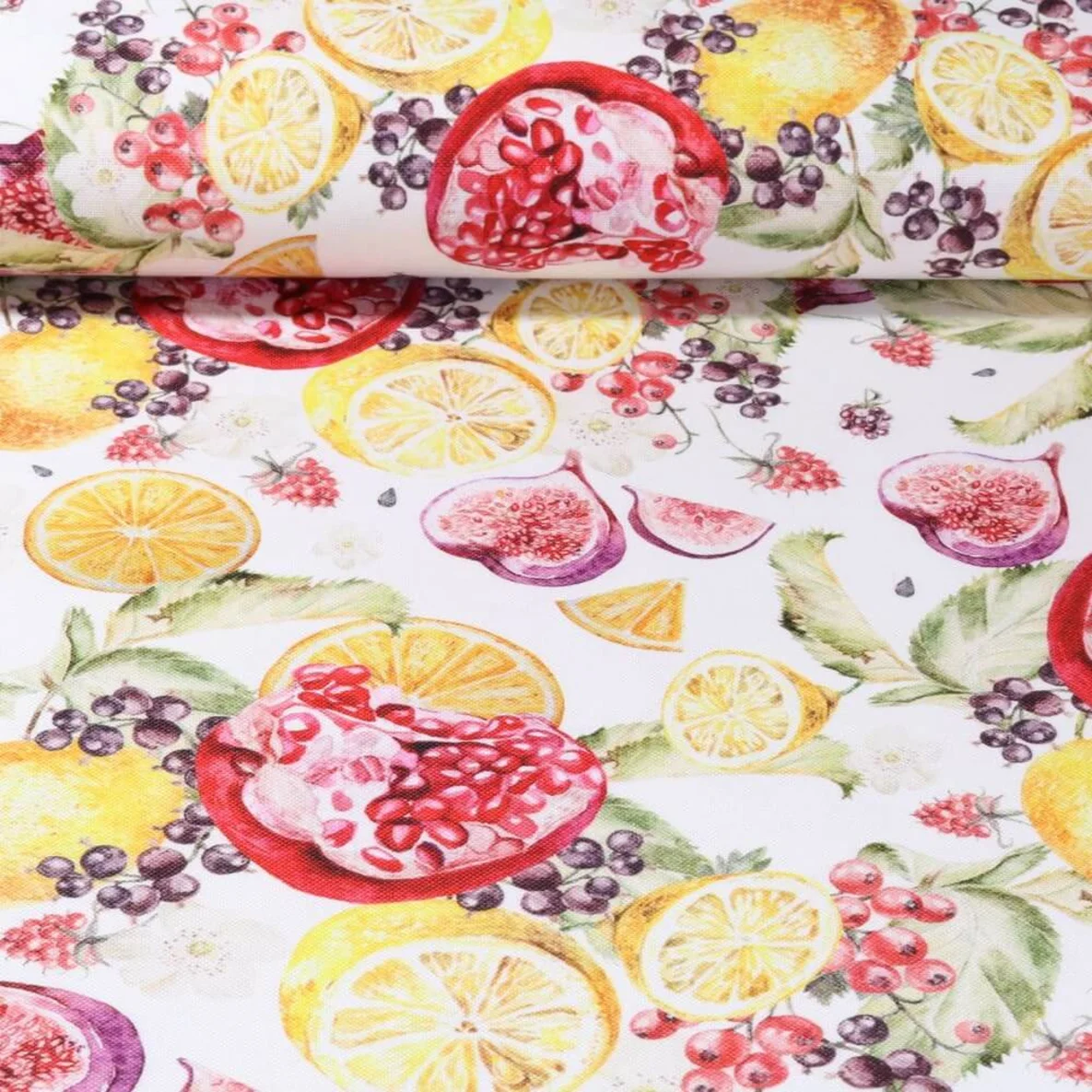 Canvas Früchtemix Ecru 