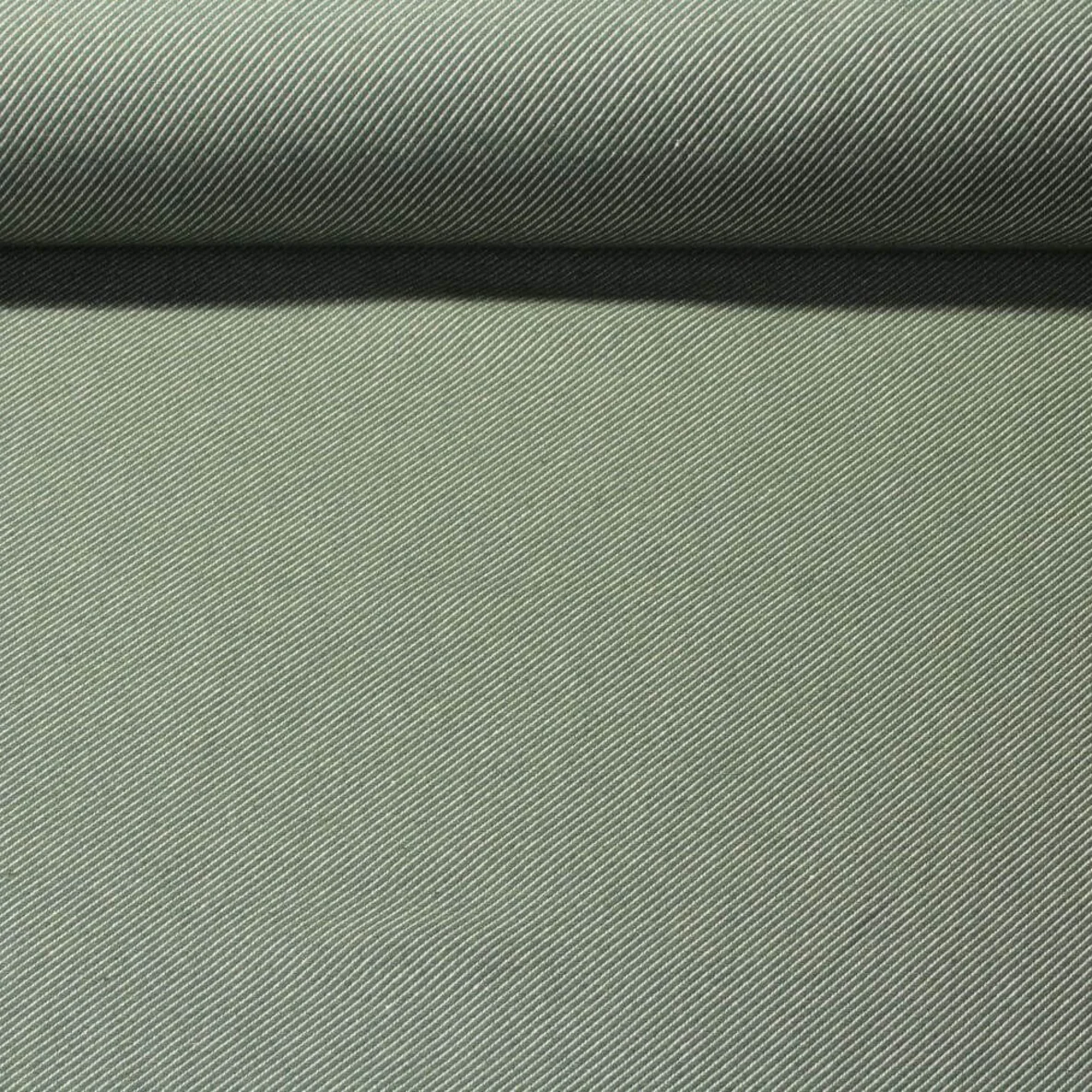 Canvas "Harry" Diagonale Streifen Tannengrün Weiß