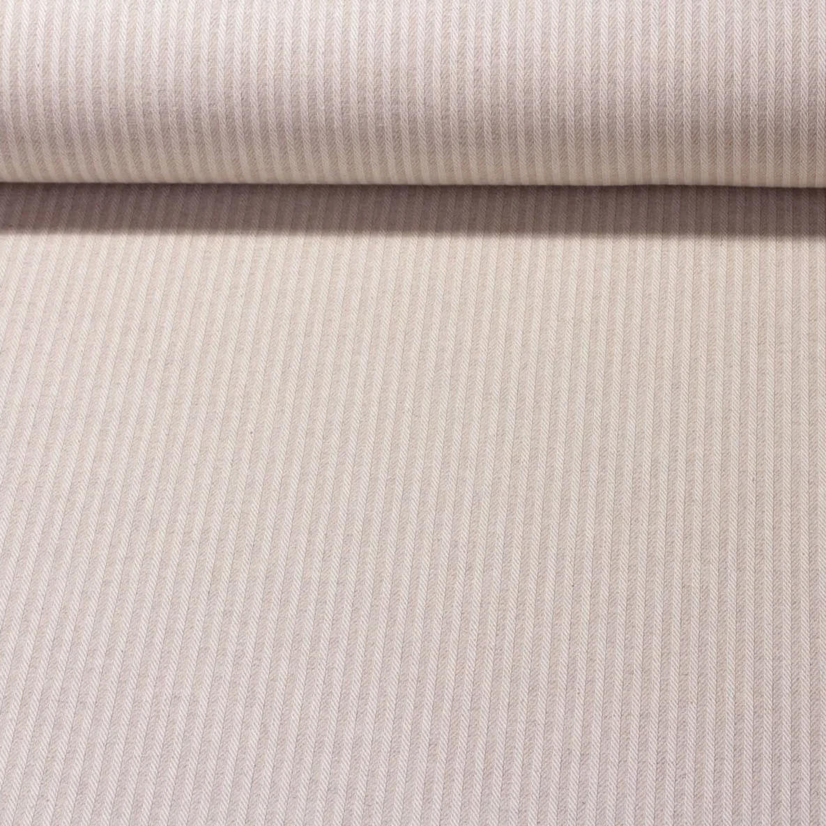 Canvas "Harry" Gestreift Weiß Beige