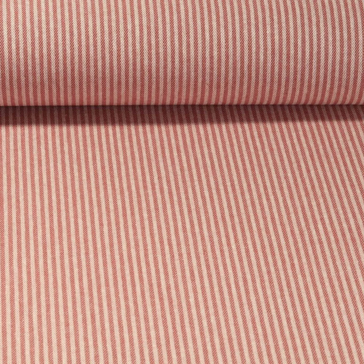 Canvas "Harry" Gestreift Weiß Dunkelorange