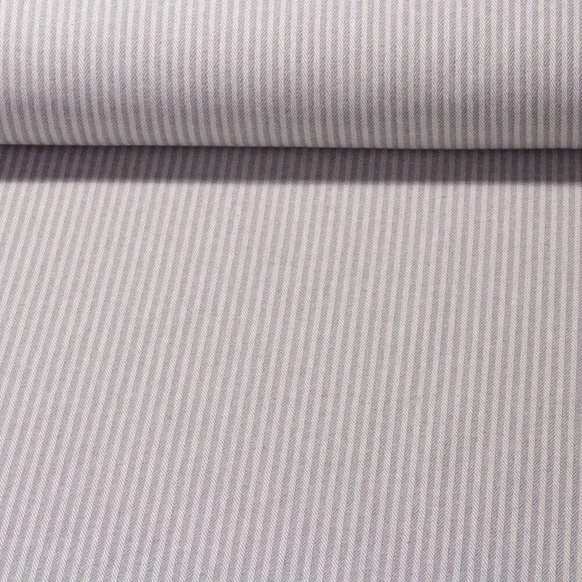 Canvas "Harry" Gestreift Weiß Grau