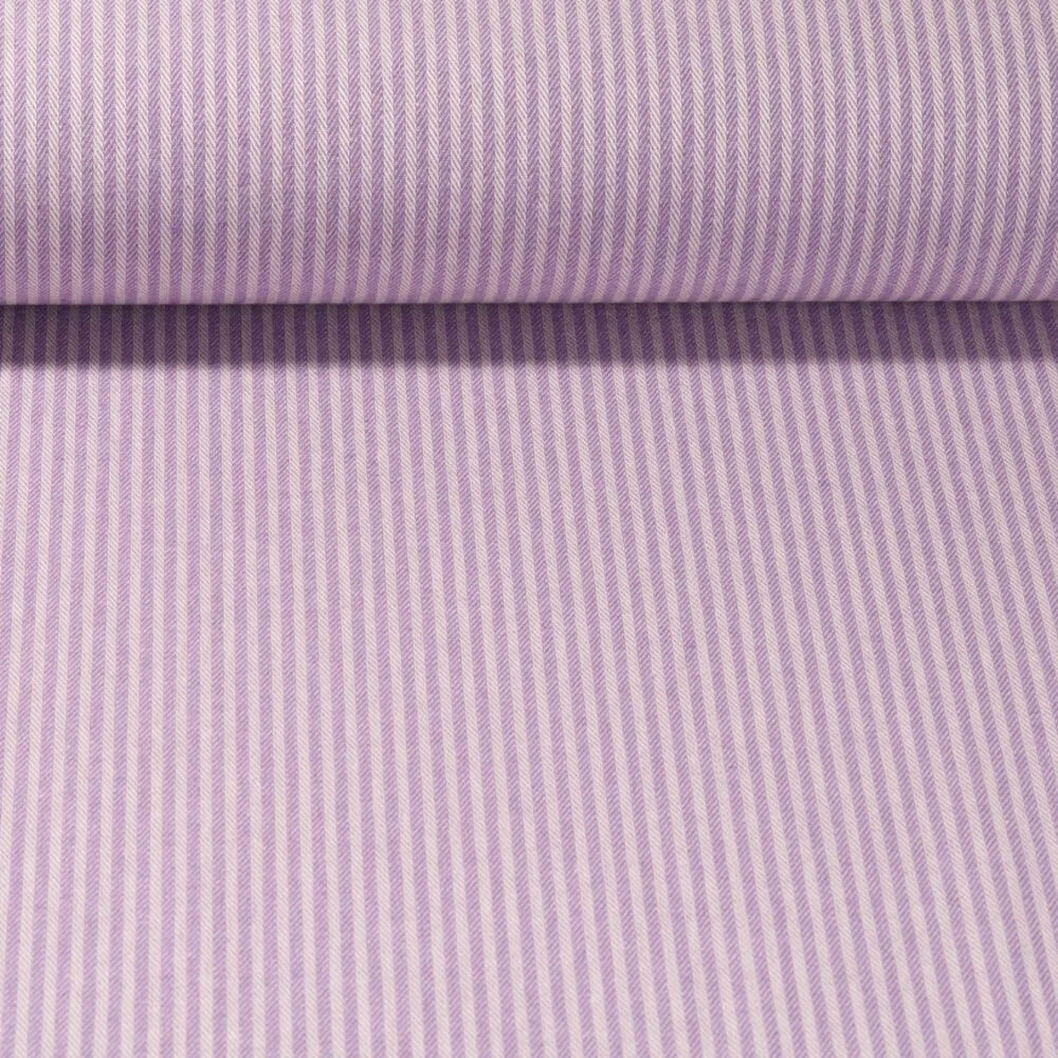 Canvas "Harry" Gestreift Weiß Lavendel