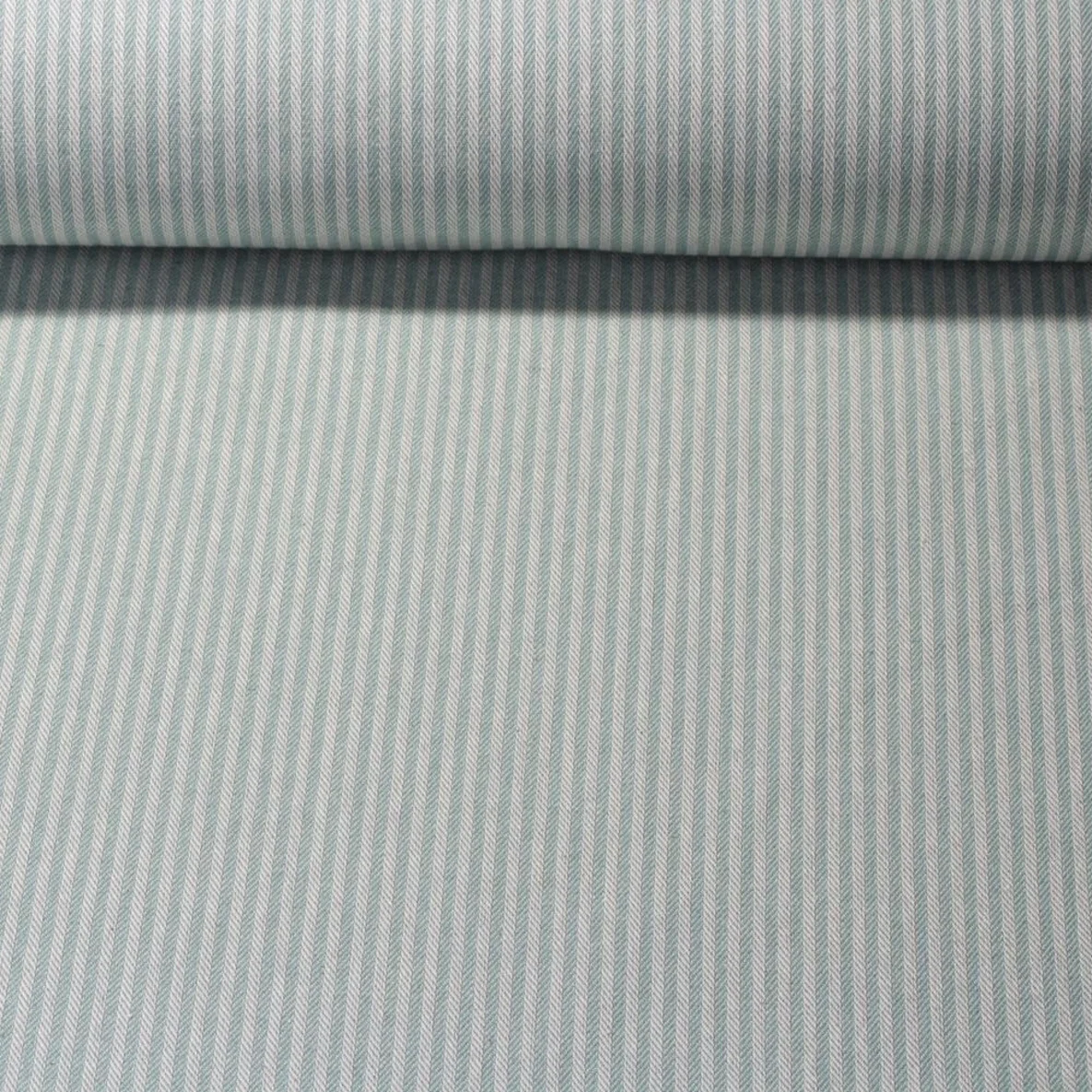 Canvas "Harry" Gestreift Weiß Mint