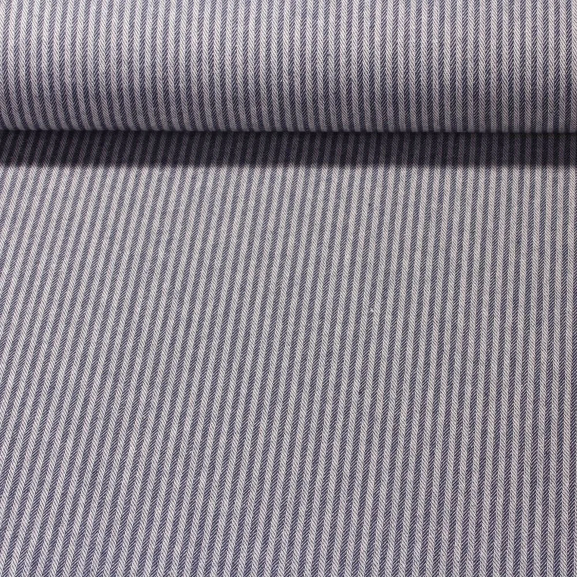 Canvas "Harry" Gestreift Weiß Navy