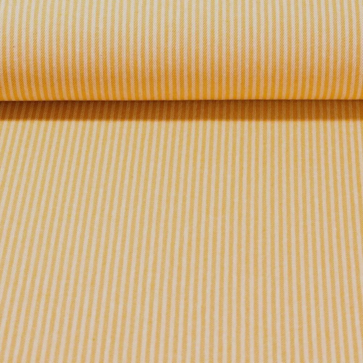 Canvas "Harry" Gestreift Weiß Ocker