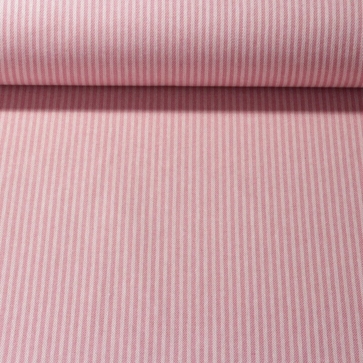 Canvas "Harry" Gestreift Weiß Pink