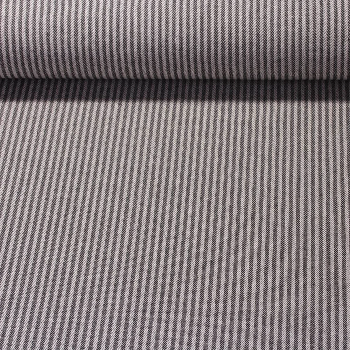 Canvas "Harry" Gestreift Weiß Schwarz