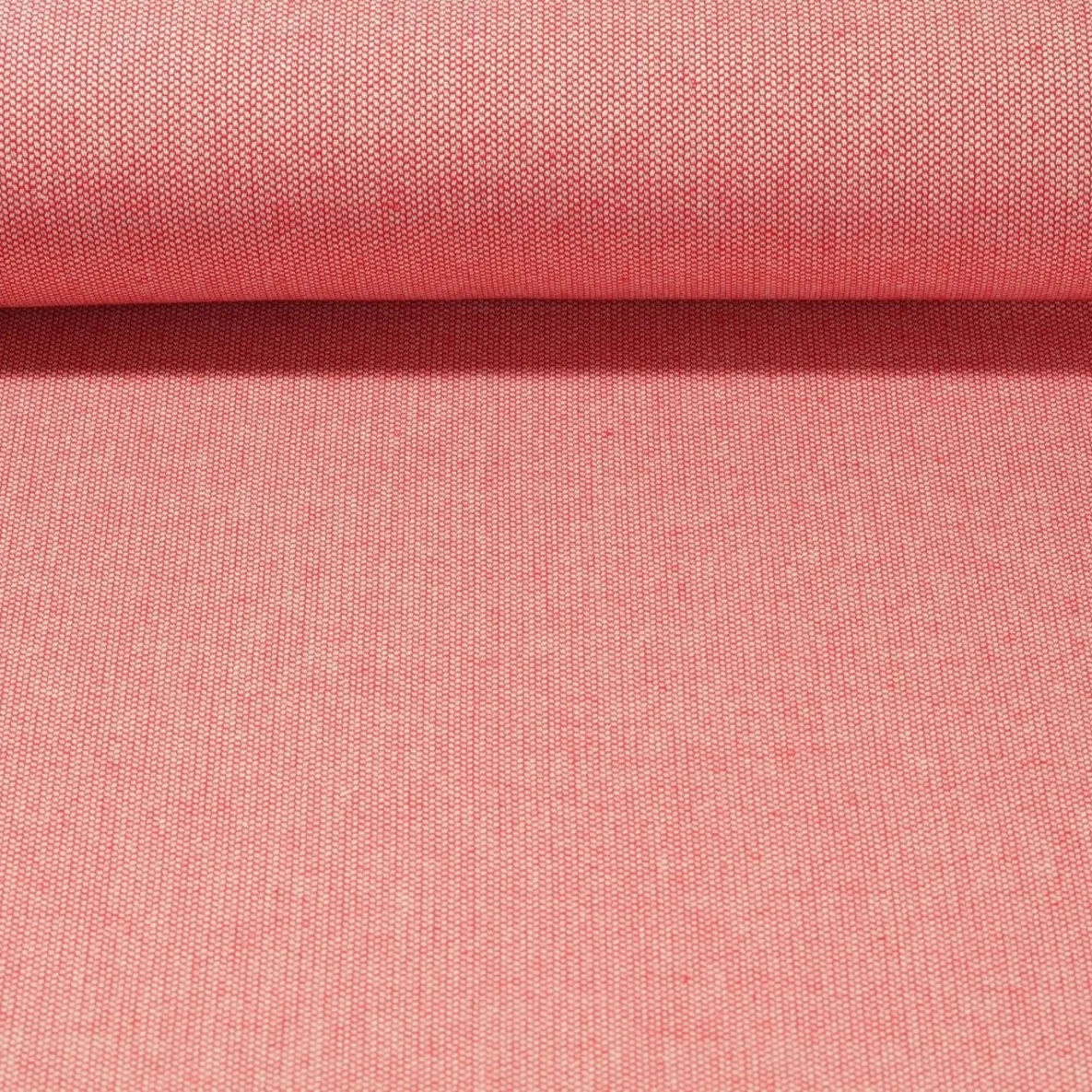 Canvas "Harry" Jacquard Mohnrot