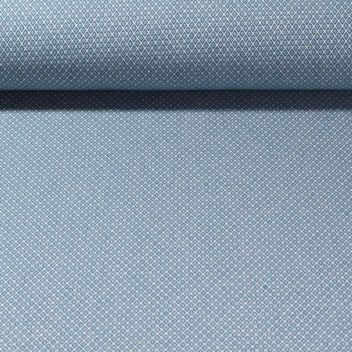 Canvas "Harry" Kleine Rauten Blau Weiß
