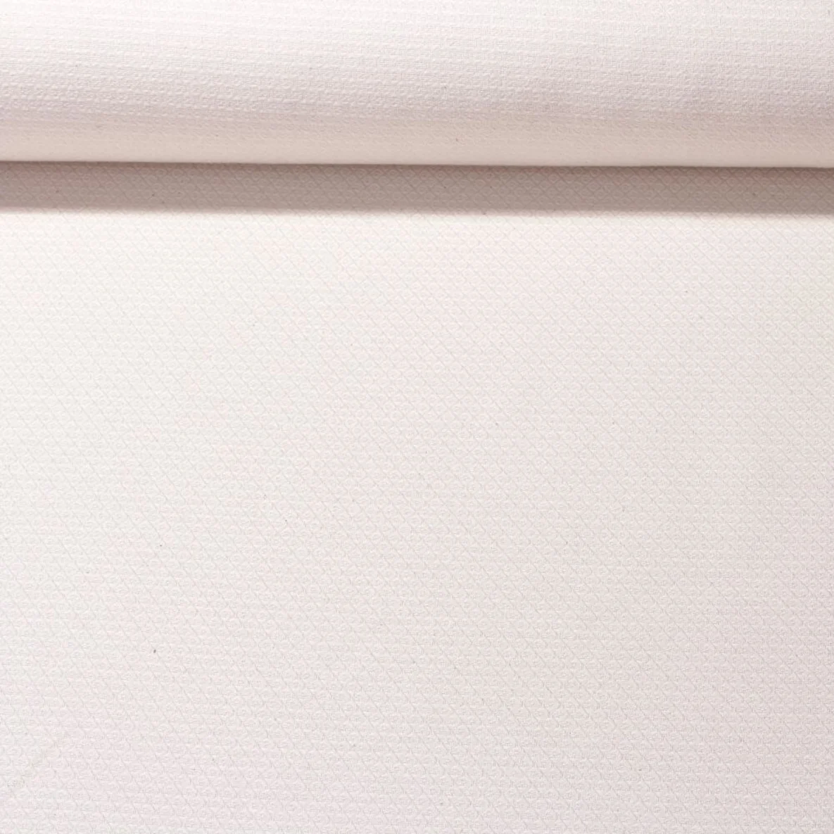 Canvas "Harry" Kleine Rauten Creme Weiß