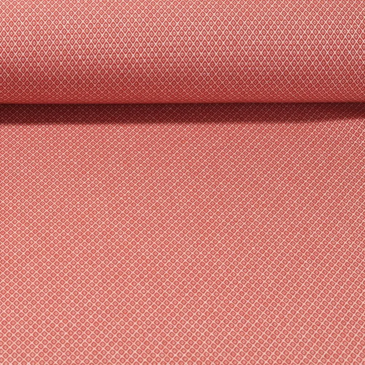 Canvas "Harry" Kleine Rauten Dunkelorange Weiß
