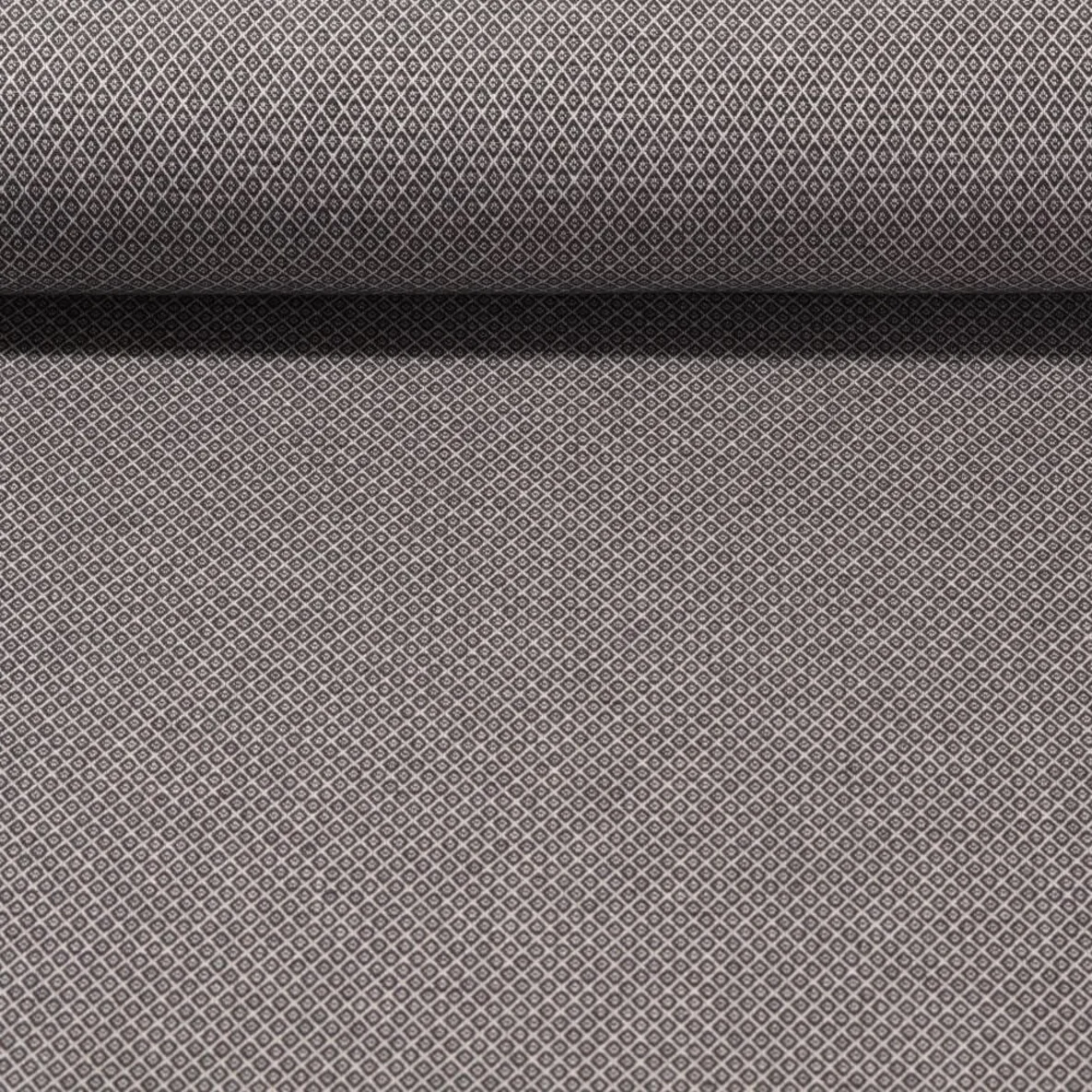 Canvas "Harry" Kleine Rauten Graphit Weiß