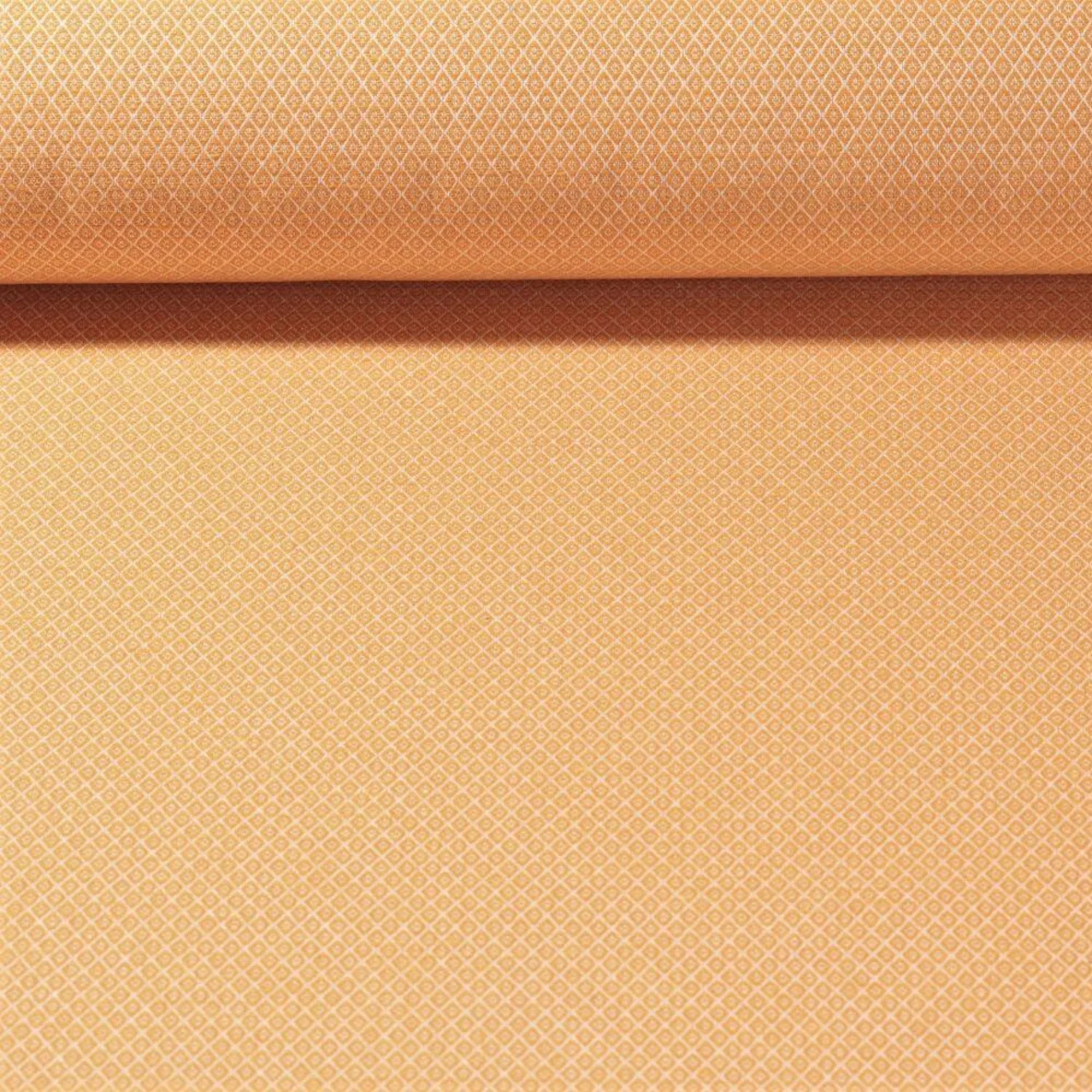 Canvas "Harry" Kleine Rauten Ocker Weiß