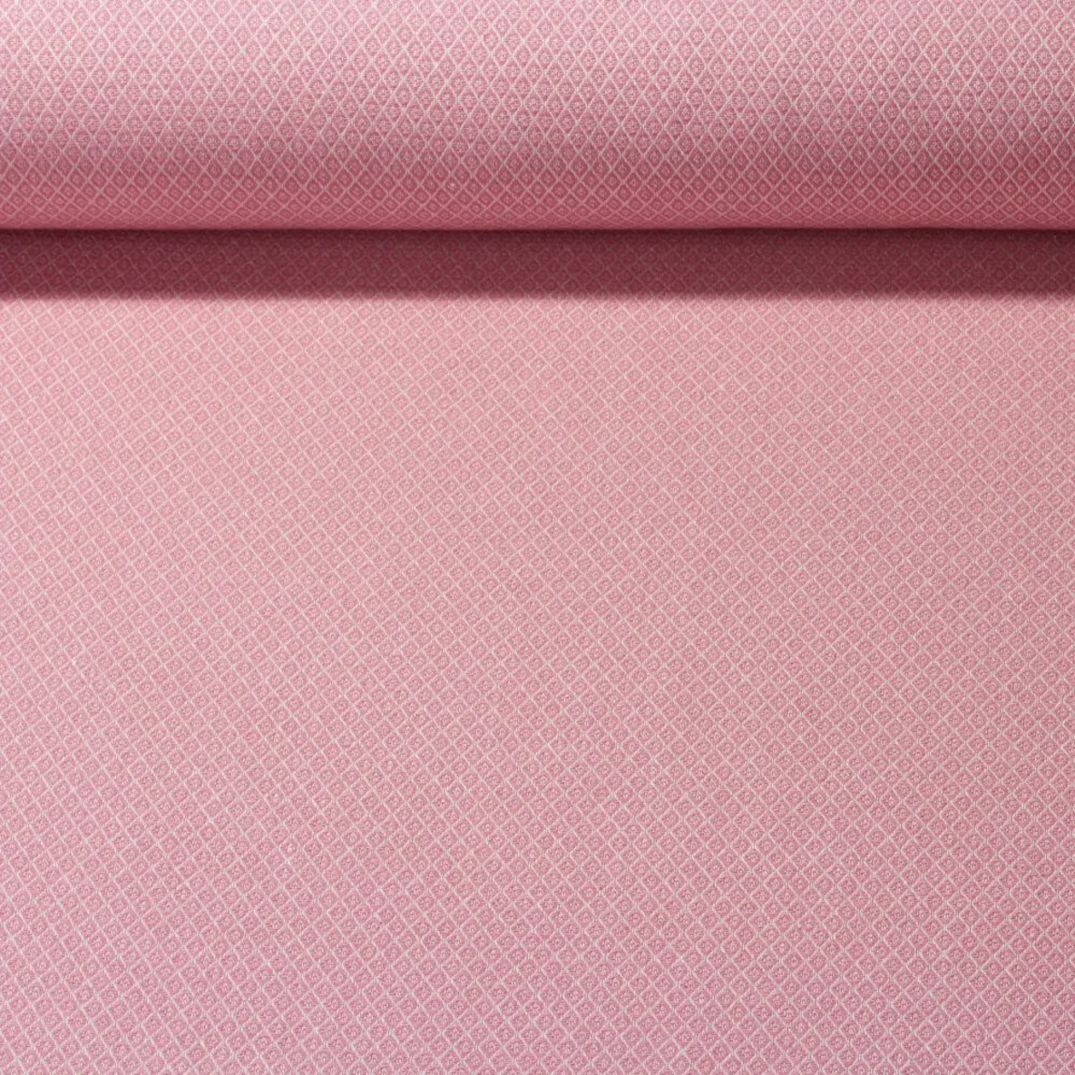 Canvas "Harry" Kleine Rauten Pink Weiß