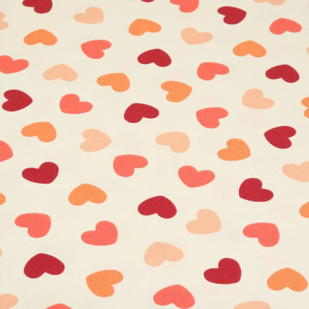 Canvas Herzen Beige