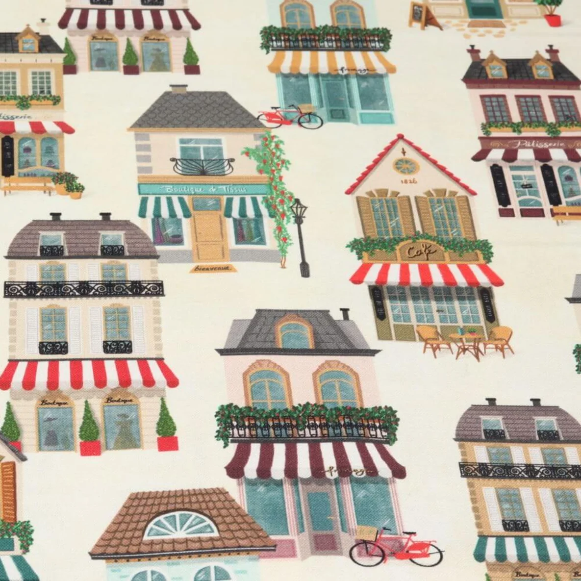 Canvas Läden Frankreich Ecru