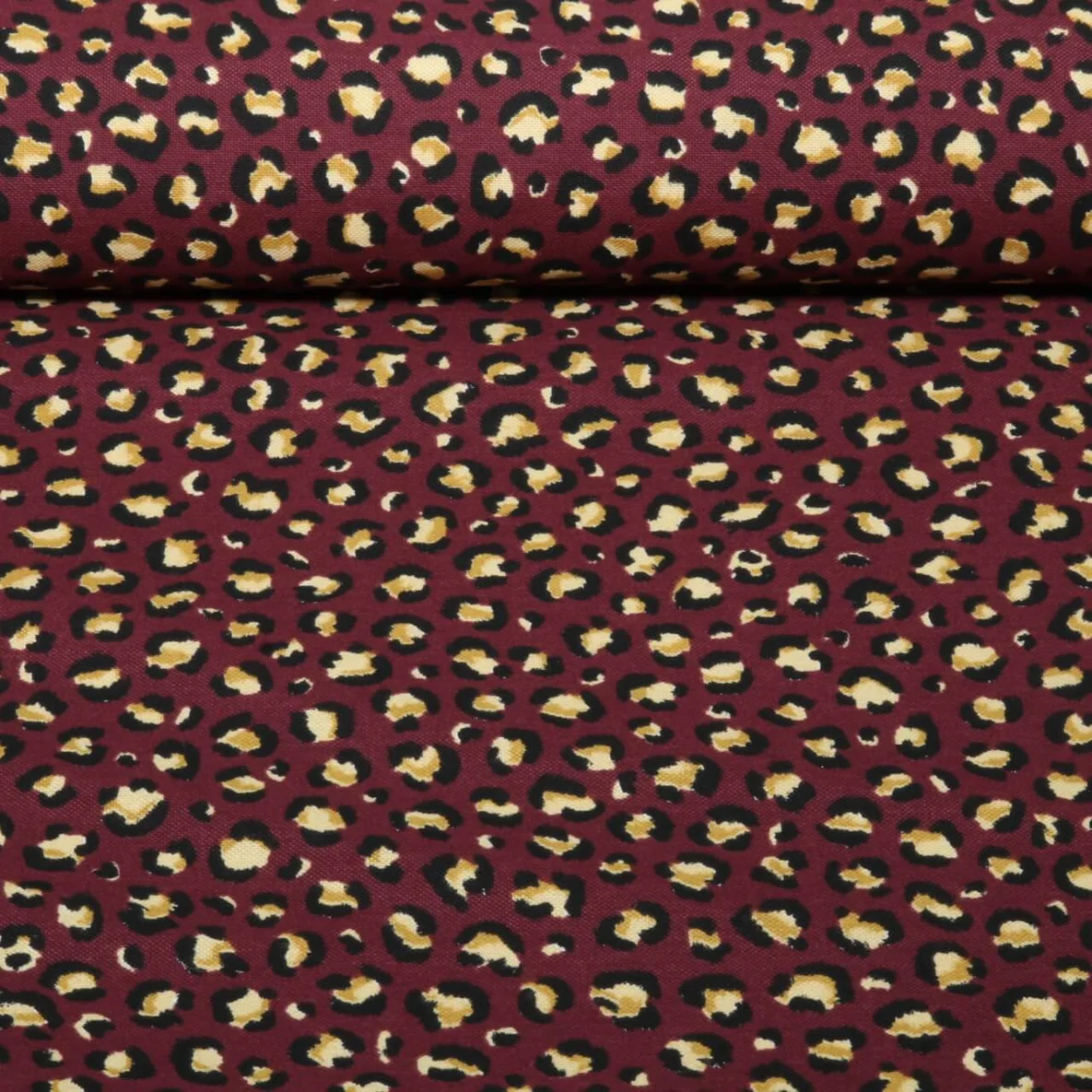Canvas Leinenoptik Leo Bordeaux
