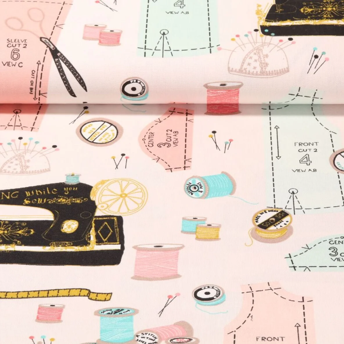 Canvas Nähen Zartrose